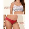imageSummer Mae Ruffle Maternity Swimsuit TwoPiece Low Rise Bikini Shirred Smoked Pregnancy Bathing SuitBeatific Polka Dot