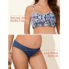 imageSummer Mae Ruffle Maternity Swimsuit TwoPiece Low Rise Bikini Shirred Smoked Pregnancy Bathing SuitDewdrop Blooms