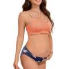 imageSummer Mae Ruffle Maternity Swimsuit TwoPiece Low Rise Bikini Shirred Smoked Pregnancy Bathing SuitBlooming Beauty