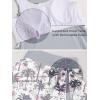 imageSummer Mae Blouson Tankini Swimsuits for Women Modest Tummy Coverage Bathing Suits with Skirt and Builtin ShortsLilac Leopard Palm