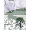 imageSummer Mae Blouson Tankini Swimsuits for Women Modest Tummy Coverage Bathing Suits with Skirt and Builtin ShortsSandy Shore Palms