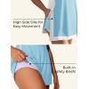 imageSummer Mae 3Piece Tankini Swimsuits for Women CoverUp with Adjustable Bathing Suit Top and Tummy Control Swim ShortsBaby Blue