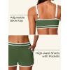 imageSummer Mae 3Piece Tankini Swimsuits for Women CoverUp with Adjustable Bathing Suit Top and Tummy Control Swim ShortsLagoon