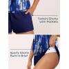 imageSummer Mae Blouson Tankini Swimsuits for Women Two Piece Tummy Control Bathing Suits Modest Swimwear with Sporty Shorts 2025Mysterious Lake