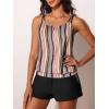 imageSummer Mae Blouson Tankini Swimsuits for Women Two Piece Tummy Control Bathing Suits Modest Swimwear with Sporty Shorts 2025Orange Bohemian