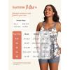 imageSummer Mae Womens Tankini Swimsuits with Shorts Ruffled Tummy Control Bathing Suits Modest 2025 SwimwearMisty White Blossoms
