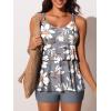 imageSummer Mae Womens Tankini Swimsuits with Shorts Ruffled Tummy Control Bathing Suits Modest 2025 SwimwearMisty White Blossoms