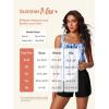 imageSummer Mae Blouson Womens Tankini Swimsuits Modest Tummy Coverage Bathing Suits Swim Shorts with PocketsGreen Shadow