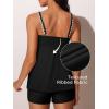 imageSummer Mae Modest Tankini Swimsutis for Women Two Piece Tummy Control Bathing Suits Ruched Front Tank Top Swim Suits 2026Black