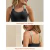 imageSummer Mae Maternity One Piece Swimsuit Triple Colorful Straps Bathing Suit Scalloped Trim High Waist Pregnancy SwimwearBlack
