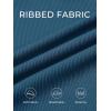 imageSummer Mae Ribbed Maternity One Piece Swimsuit Ruffle Wood Ears Bathing Suit Scoop Neck Pregnancy SwimwearBlue