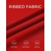 imageSummer Mae Ribbed Maternity One Piece Swimsuit Ruffle Wood Ears Bathing Suit Scoop Neck Pregnancy SwimwearRed