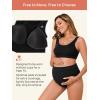imageSummer Mae Seamless Maternity Bikini Swimsuit One Size Fits SXL Two Piece Bathing Suit Ribbed High Waist Pregnancy SwimwearBlack