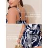 imageSummer Mae Plus Size Swim Romper One Piece Swimsuit Women Blouson Bathing Suit with Pockets 2025 Modest SwimwearIndigo Tribal