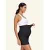 imageSummer Mae Maternity Shorts with Pockets Over The Belly Workout Yoga Biker Short Active Athletic Pregnancy Pants Wide Leg1 Pack  Black