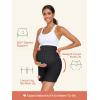 imageSummer Mae Maternity Shorts with Pockets Over The Belly Workout Yoga Biker Short Active Athletic Pregnancy Pants Wide Leg1 Pack  Black