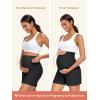 imageSummer Mae Maternity Shorts with Pockets Over The Belly Workout Yoga Biker Short Active Athletic Pregnancy Pants Wide Leg1 Pack  Black