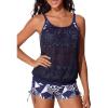 imageSummer Mae Blouson Tankini Swimsutis for Women 2026 Modest Tummy Control Bathing Suits Lace Hollow Out SwimwearCube