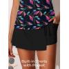 image:imageSummer Mae Womens Tankini Swimsuits with Skirt Two Piece Tummy Control Bathing Suits Printed Swimdress Swimwear 2026Iridescent Leaf