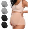 image:imageSummer Mae Maternity Underwear Soft Breathable HighWaist Pregnancy Seamless Over Bump Panties for Women2 Black 2 Grey4 Pc