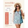 image:imageSummer Mae Plus Size Swimsuit for Women with Tie Two Piece Tummy Control Tankini Flowy Bathing Suit 2025 Swim Dress Shorts Blue Pearl 20 Plus