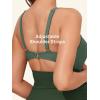 image:imageSummer Mae Maternity Cutout One Piece Swimsuit Twist Front CrissCross Bathing Suit High Waisted Pregnancy SwimwearGreen