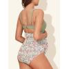 image:imageSummer Mae Maternity Cutout One Piece Swimsuit Twist Front CrissCross Bathing Suit High Waisted Pregnancy SwimwearYellow Flower