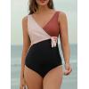 image:imageSummer Mae Maternity Swimsuit One Piece Tie Front Bathing Suit V Neck Pregnancy Swimwear High Cut