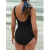 image:imageSummer Mae Maternity Swimsuit One Piece Tie Front Bathing Suit V Neck Pregnancy Swimwear High Cut