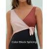 image:imageSummer Mae Maternity Swimsuit One Piece Tie Front Bathing Suit V Neck Pregnancy Swimwear High Cut