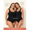 image:imageSummer Mae Seamless Maternity One Piece Swimsuit One Size Fits SXL Bathing Suit Ribbed UShaped Back Pregnancy SwimwearBlack