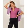 image:imageSummer Mae Womens Maternity Zipper Bodysuit Pregnancy Ribbed Romper Short Sleeve Casual Summer Clothes