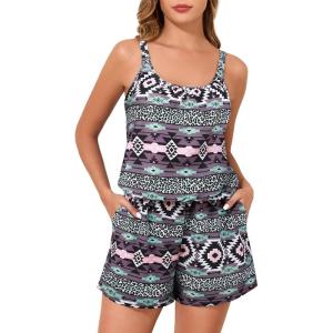 image:imageSummer Mae Swim Romper Womens One Piece Swimsuits with Pockets 2026 Blouson Modest Bathing SuitsBohemia Game Board