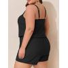 image:imageSummer Mae Plus Size Swim Romper One Piece Swimsuit Women Blouson Bathing Suit with Pockets 2026 Modest SwimwearBlack