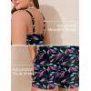 image:imageSummer Mae Plus Size Swim Romper One Piece Swimsuit Women Blouson Bathing Suit with Pockets 2026 Modest SwimwearFlowing Light Leaves