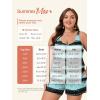 image:imageSummer Mae Plus Size Swim Romper One Piece Swimsuit Women Blouson Bathing Suit with Pockets 2026 Modest SwimwearGradient Blue Black