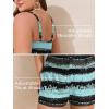 image:imageSummer Mae Plus Size Swim Romper One Piece Swimsuit Women Blouson Bathing Suit with Pockets 2026 Modest SwimwearGradient Blue Black