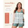 image:imageSummer Mae Plus Size Swim Romper One Piece Swimsuit Women Blouson Bathing Suit with Pockets 2026 Modest SwimwearGreen Floral Print