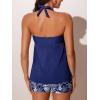 image:imageSummer Mae Halter Womens Tankini Swimsuits 2026 Flowy Top Two Piece Bathing Suits with Pockets BoyshortsWindflower Veil