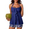 image:imageSummer Mae Halter Womens Tankini Swimsuits 2026 Flowy Top Two Piece Bathing Suits with Pockets BoyshortsWindflower Veil