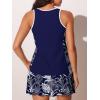 image:imageSummer Mae Blouson Tankini Swimsuits for Women 2026 Modest Tummy Coverage Bathing Suits with Skirt and Builtin ShortsWindkissed Petals
