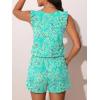 image:imageSummer Mae Ruffle Swim Romper One Piece Swimsuit Women Modest HighBack Bathing Suit with Pockets 2026 SwimwearBlue Flower Clusters