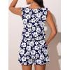 image:imageSummer Mae Ruffle Swim Romper One Piece Swimsuit Women Modest HighBack Bathing Suit with Pockets 2026 SwimwearHibiscus