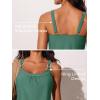 image:imageSummer Mae Womens Tankini Swimsuits 2 Piece Tummy Control Bathing Suit with Pocket Shorts Ring Linked 2025 SwimwearSolitary Silhouette Bloom