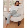 image:imageSummer Mae Viscose Maternity Pajama Pants Pregnancy Lounge Pant Soft Wide Leg Stretchy Sleepwear Trousers with PocketsLight Grey