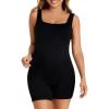 image:imageSummer Mae Womens Maternity Bodysuit Pregnancy Jumpsuit Removable Padd Bra Shapewear Tank Top Square Pants Romper