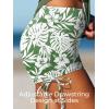 image:imageSummer Mae Tankini Swimsuits for Women 2026 Bathing Suits Top Ruched Two Piece Tummy Control VWire Modest Swim SuitsMonstera Leaf