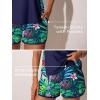 image:imageSummer Mae Blouson Tankini Swimsuits for Women 2026 Tummy Control Two Piece Bathing Suits with Sporty Pockets Swim ShortsRainforest Bloom