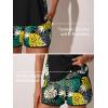 image:imageSummer Mae Blouson Tankini Swimsuits for Women 2026 Tummy Control Two Piece Bathing Suits with Sporty Pockets Swim ShortsYellow Green Monstera