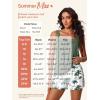 image:imageSummer Mae Blouson Womens Tankini Swimsuits 2026 Modest Tummy Control Bathing Suits Swim Shorts with Pockets for BeachBlush Jungle Flower